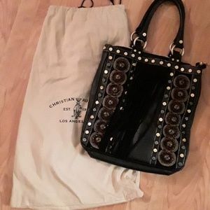 Christian Audigier Bohemian Leather Bag
